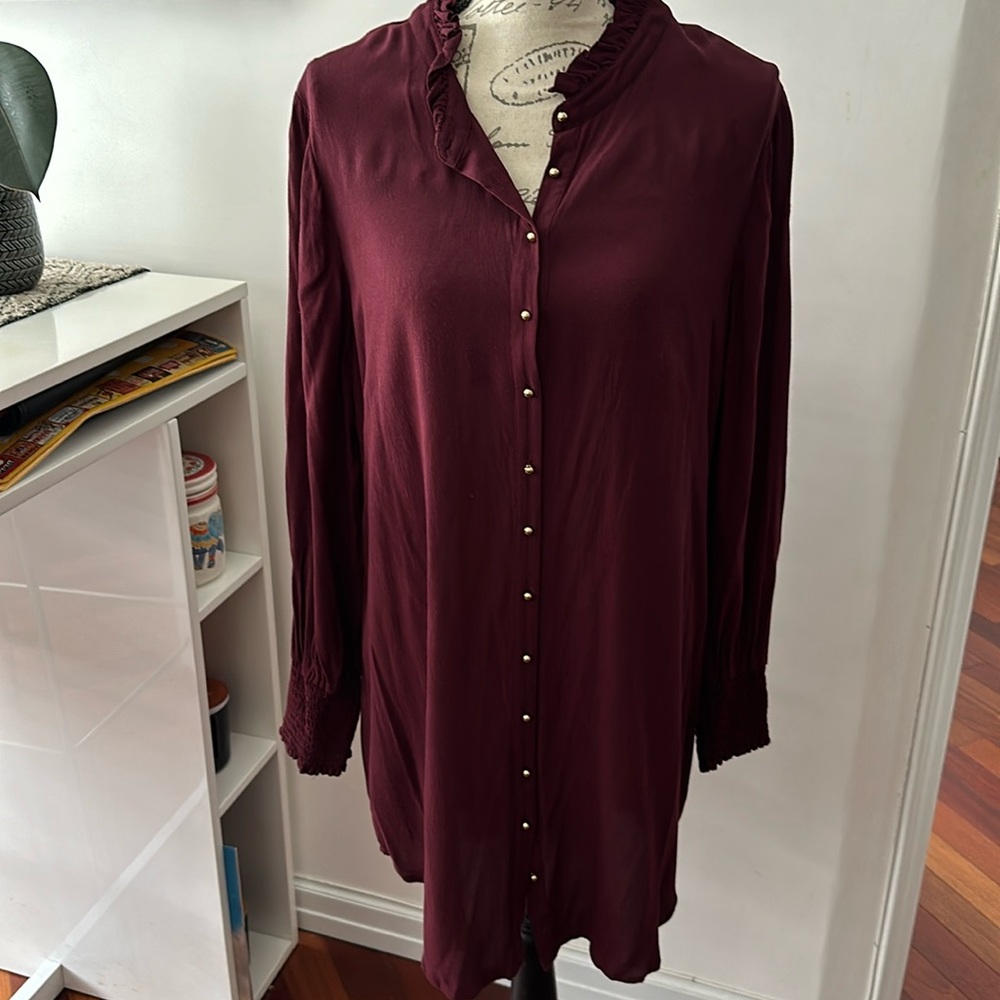1 State - Wine Tunic - L